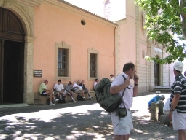 Pélerinage des pères 2003 - Pause déjeuner à Mougères